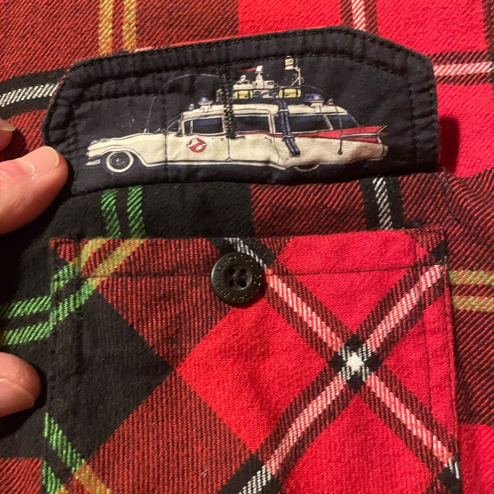 Ghostbusters Flannel Men's Shirt L - Picture 4 of 11